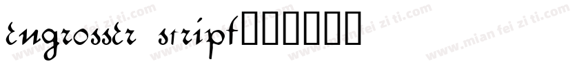 engrosser script字体转换